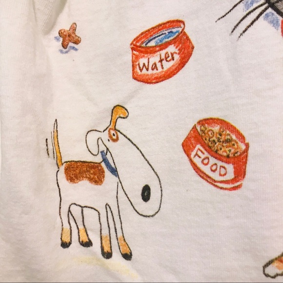 Vintage kids t shirt long sleeve dogs cats 1999 - Picture 6 of 10
